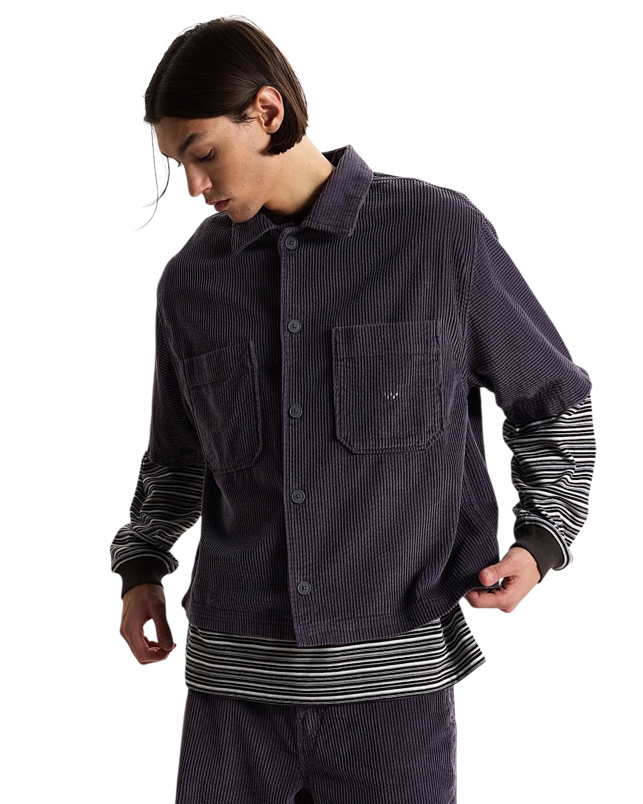 Vans Cord Button Up - Steel Shadow