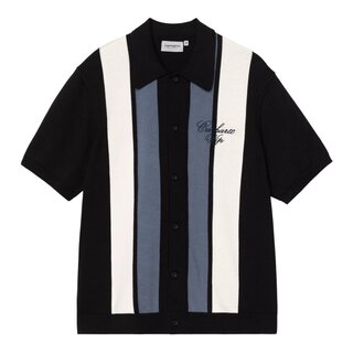 Carhartt WIP S/S Mello Knit Shirt - Mello Stripe/Black