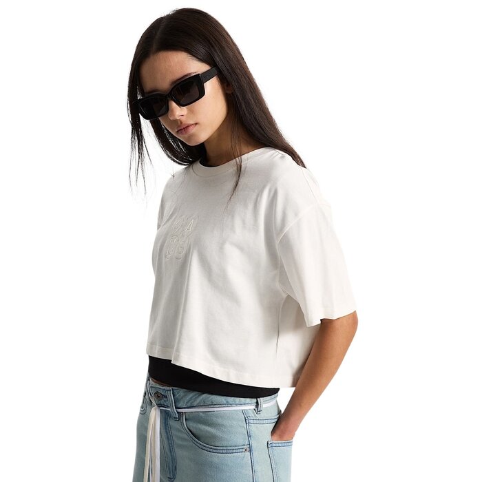 Vans S/S Ellipse Relax Crop Tee - Egret