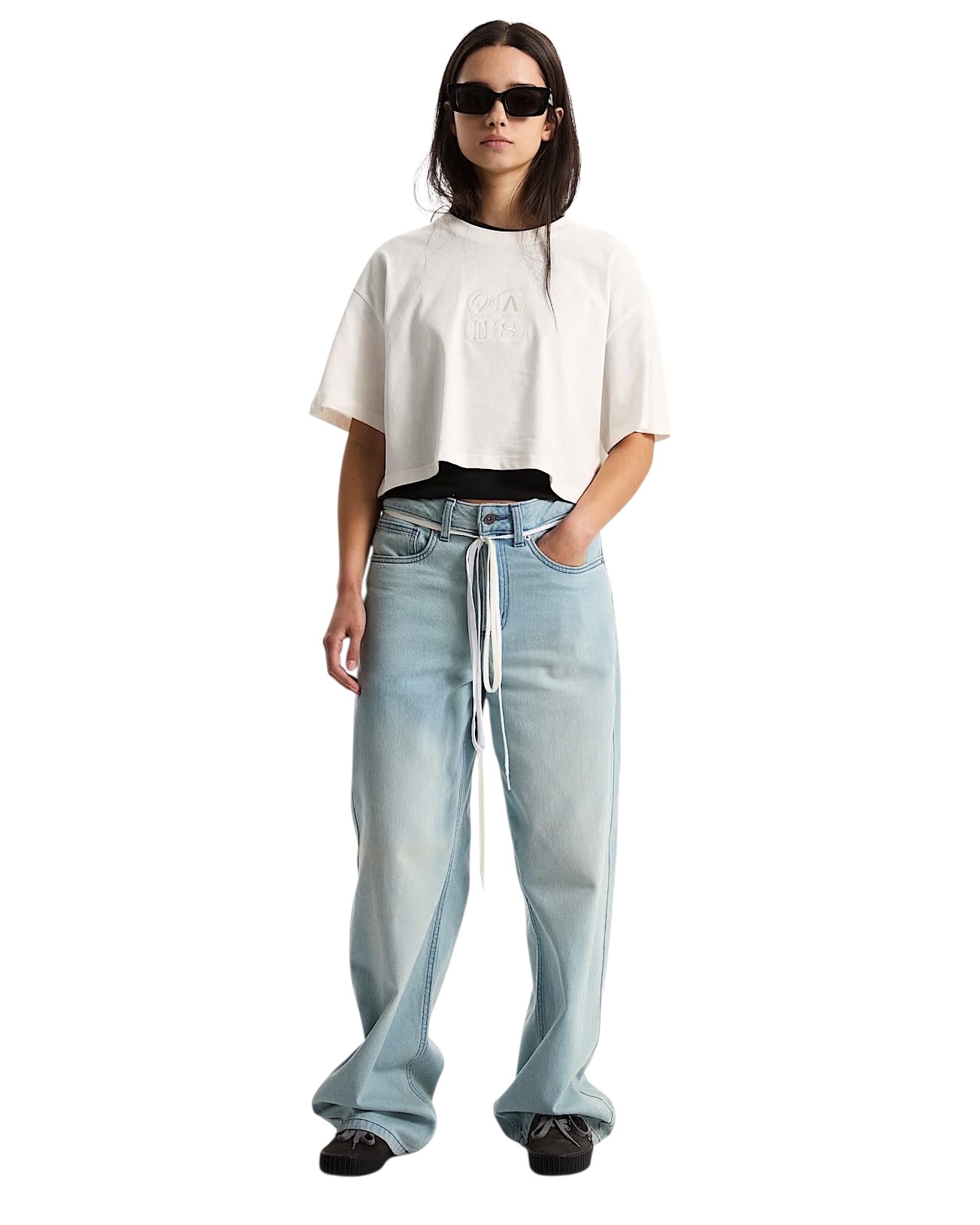 Vans S/S Ellipse Relax Crop Tee - Egret