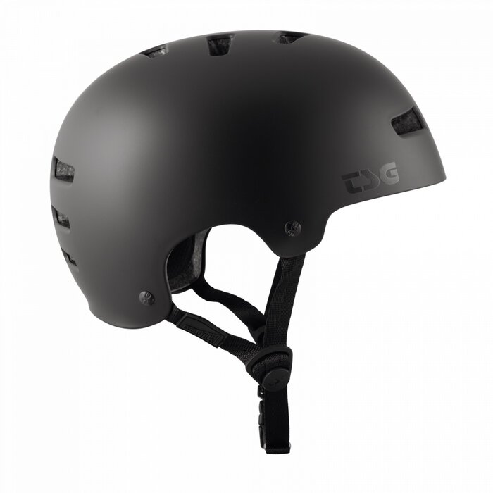 TSG Evolution Solid Color Helmet - Satin Dark Black