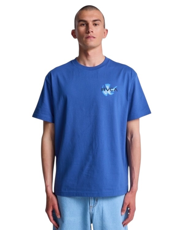 Ruca Antonia Figueiredo Twin Tulips S/S T-Shirt - indigo blues