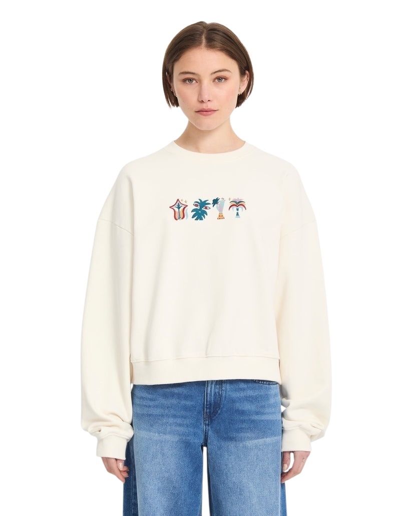 Volcom Fa Bruno Lucas Crew - Off White
