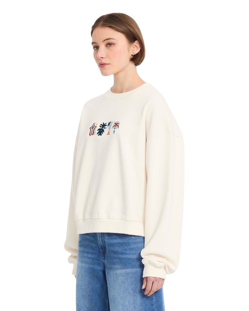 Volcom Fa Bruno Lucas Crew - Off White