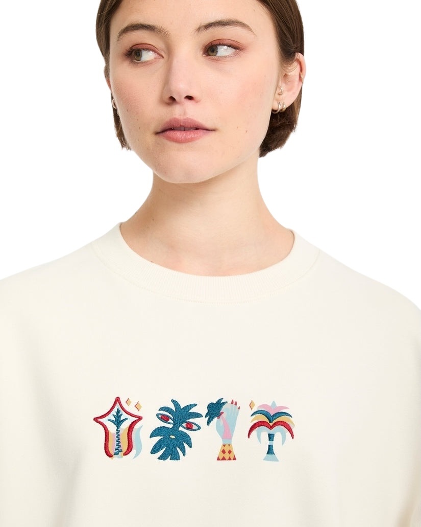 Volcom Fa Bruno Lucas Crew - Off White