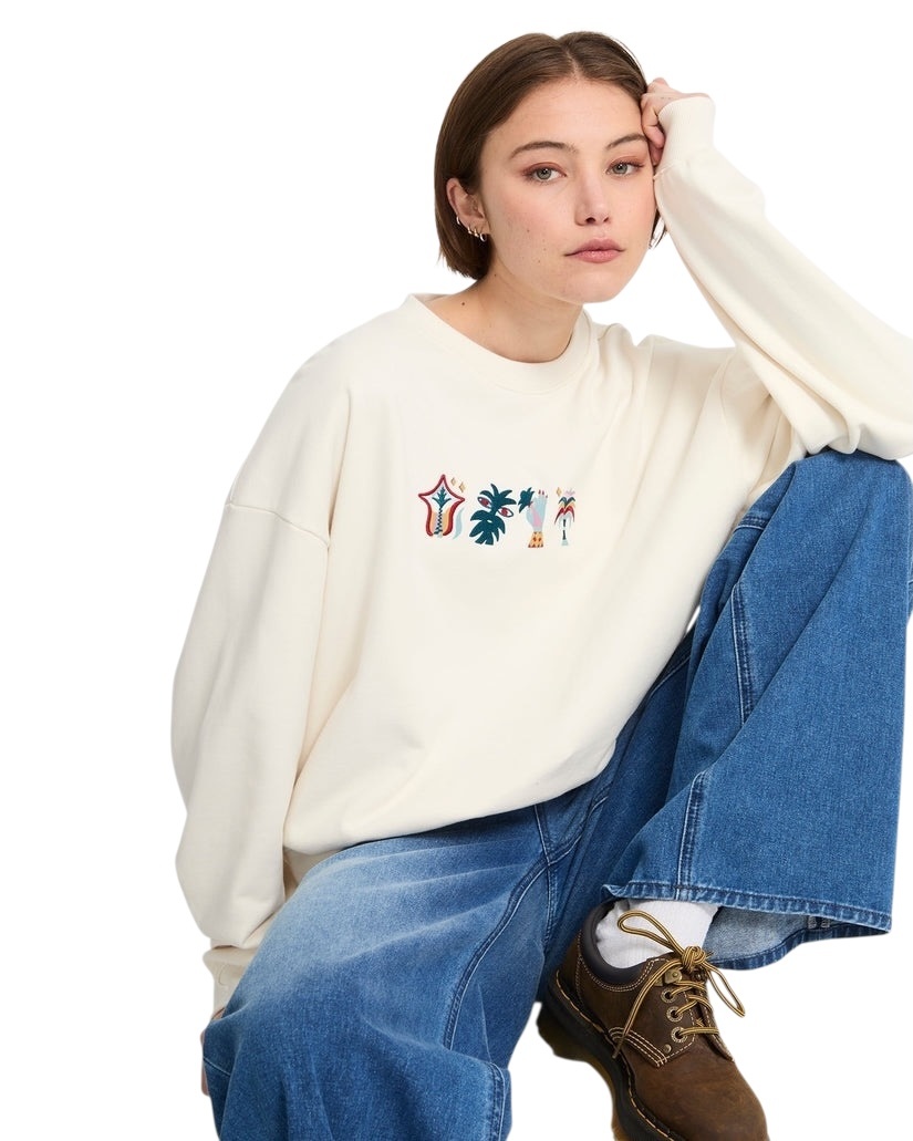Volcom Fa Bruno Lucas Crew - Off White