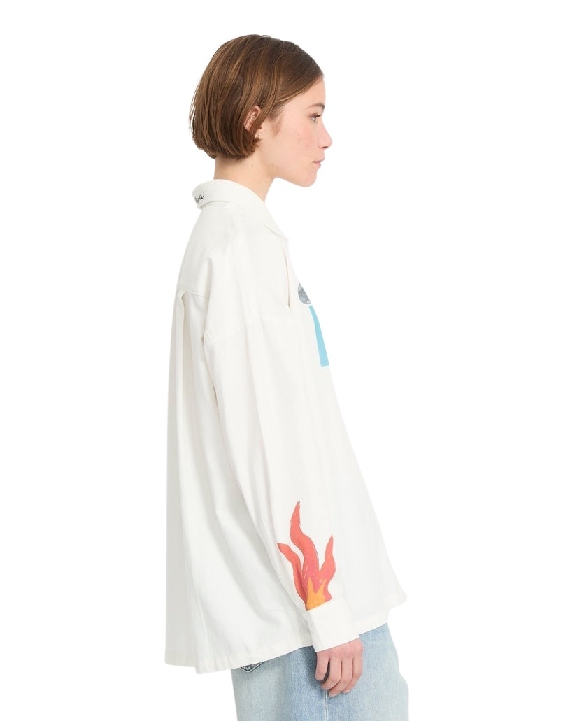 Volcom Fa Mickey Mason Shirt - Off White