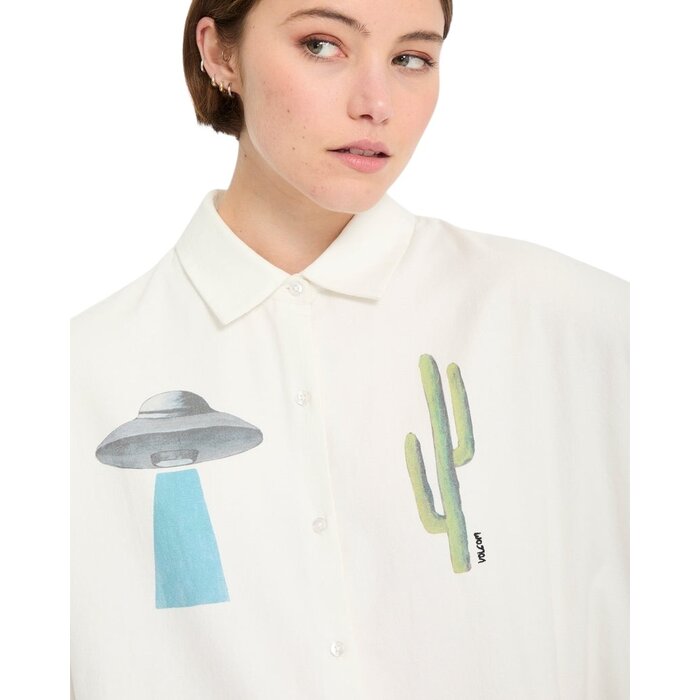 Volcom Fa Mickey Mason Shirt - Off White
