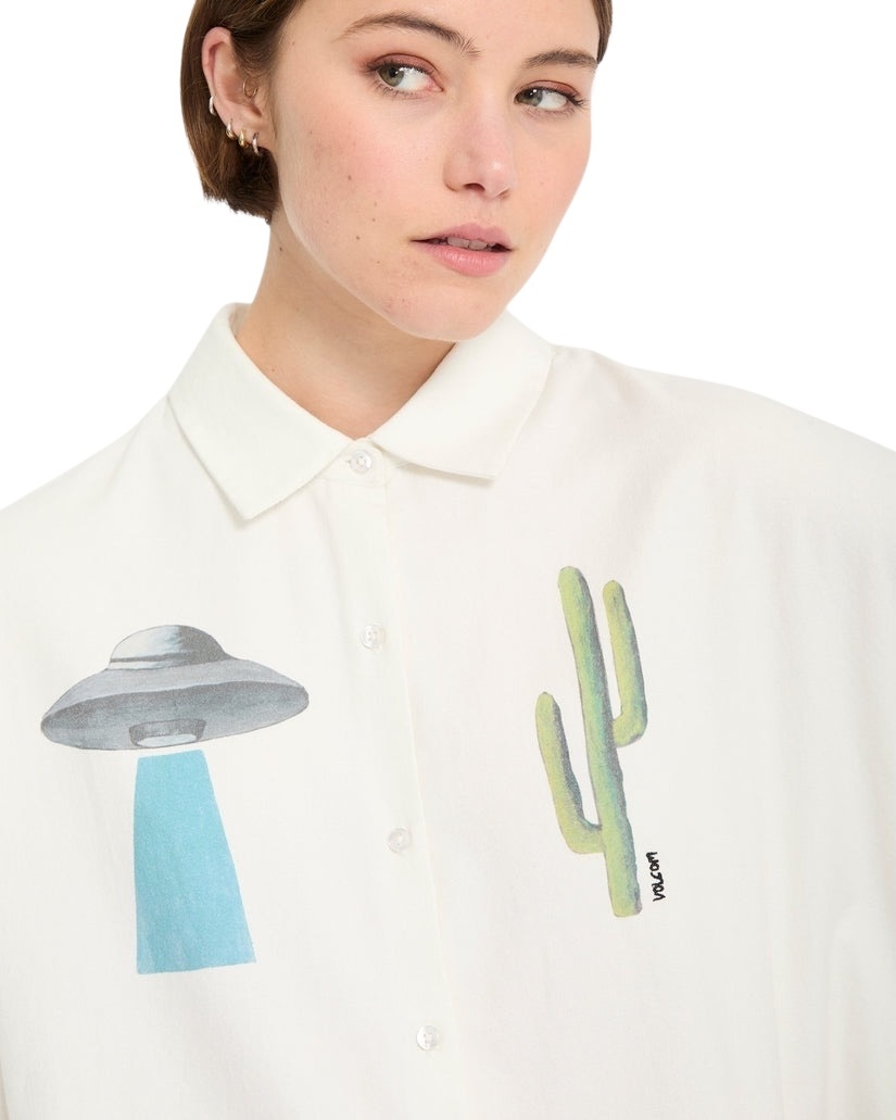 Volcom Fa Mickey Mason Shirt - Off White