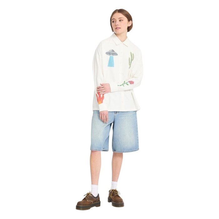Volcom Fa Mickey Mason Shirt - Off White