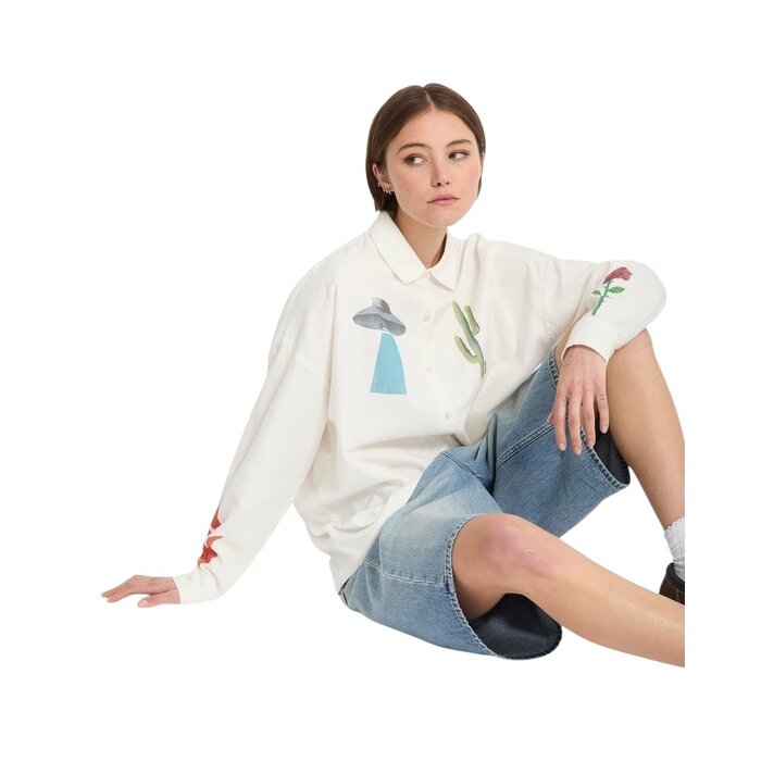 Volcom Fa Mickey Mason Shirt - Off White