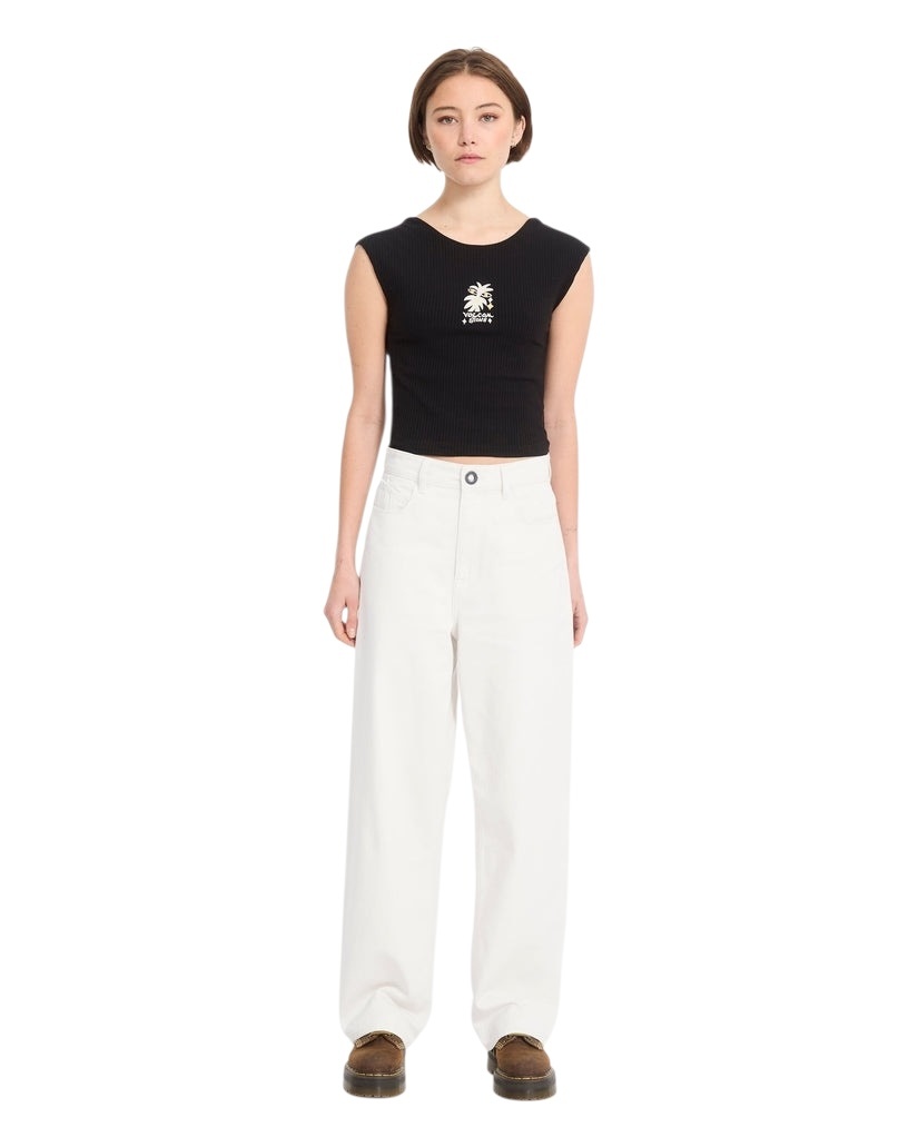 Volcom Weellow II Denim Pant - Dirty White