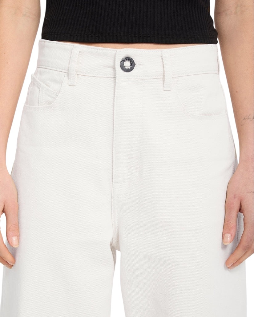 Volcom Weellow II Denim Pant - Dirty White