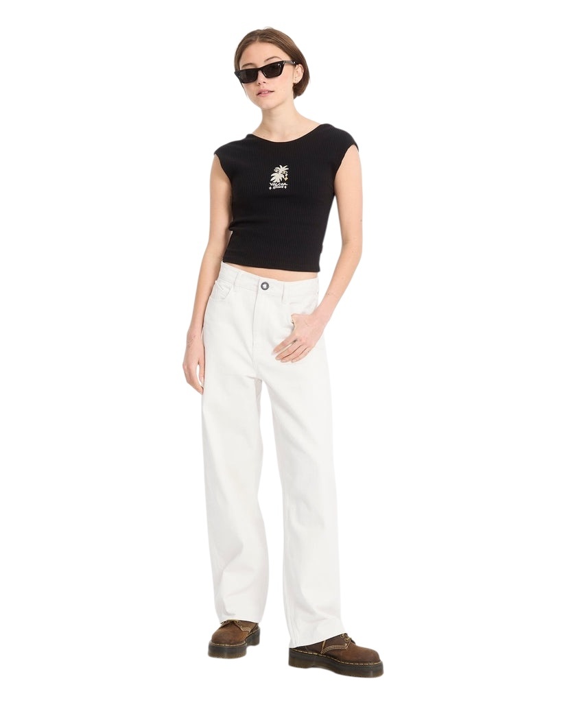 Volcom Weellow II Denim Pant - Dirty White