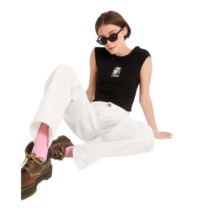 Volcom Weellow II Denim Pant - Dirty White