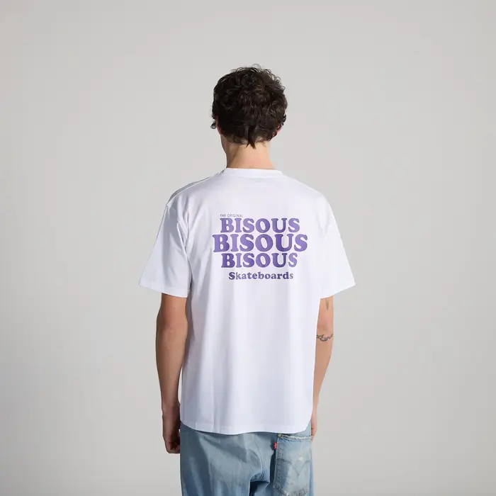 Bisous Skateboards Grease T-Shirt - White