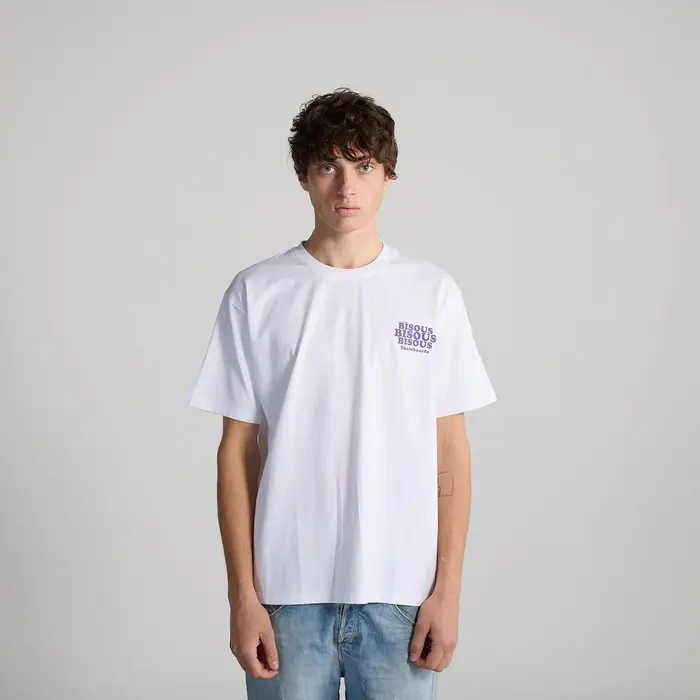 Bisous Skateboards Grease T-Shirt - White