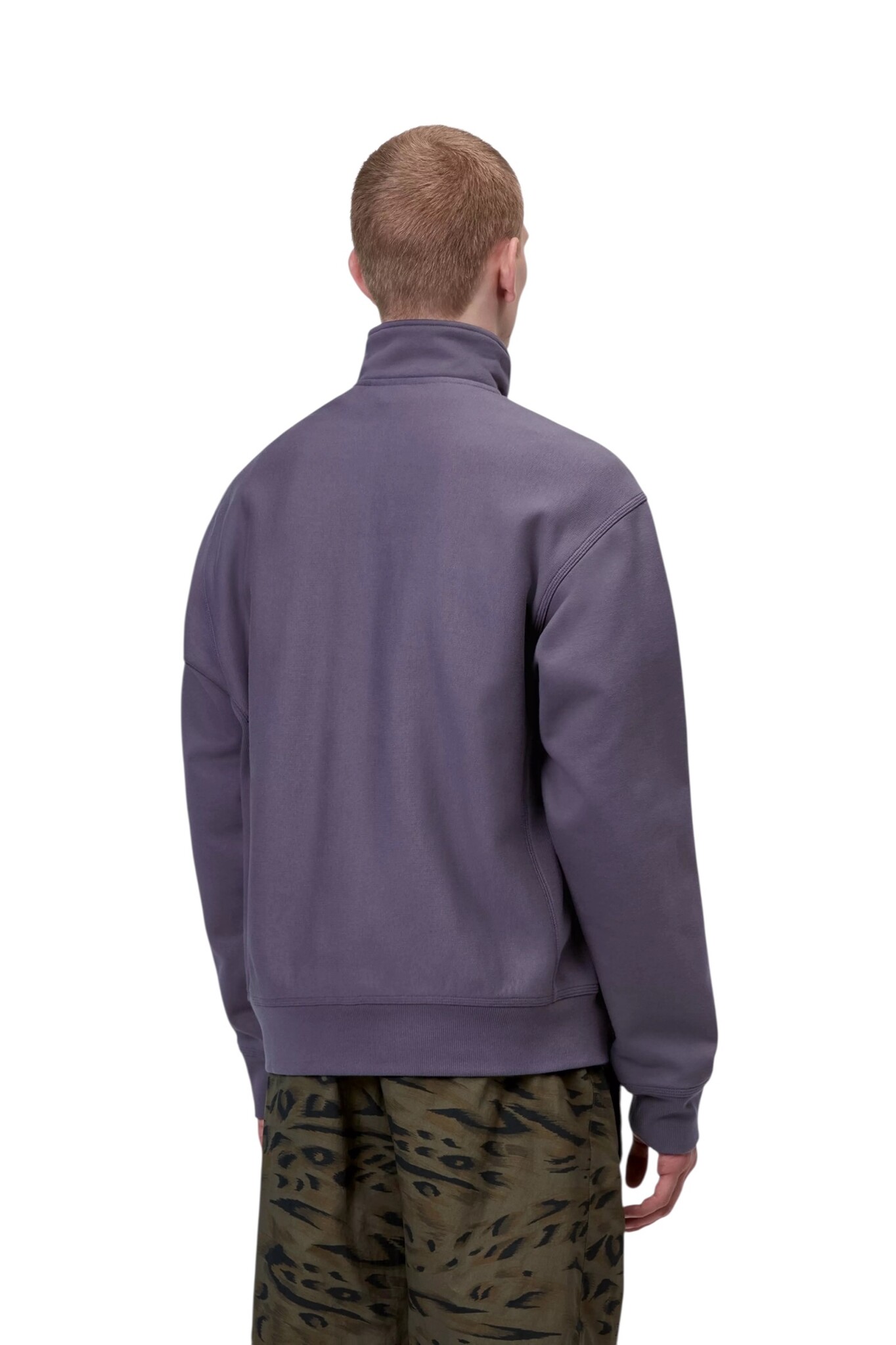 Carhartt WIP Half Zip American Script Sweat - Shady Purple