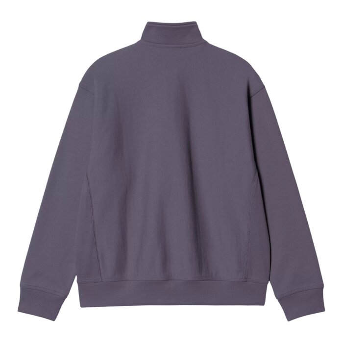 Carhartt WIP Half Zip American Script Sweat - Shady Purple