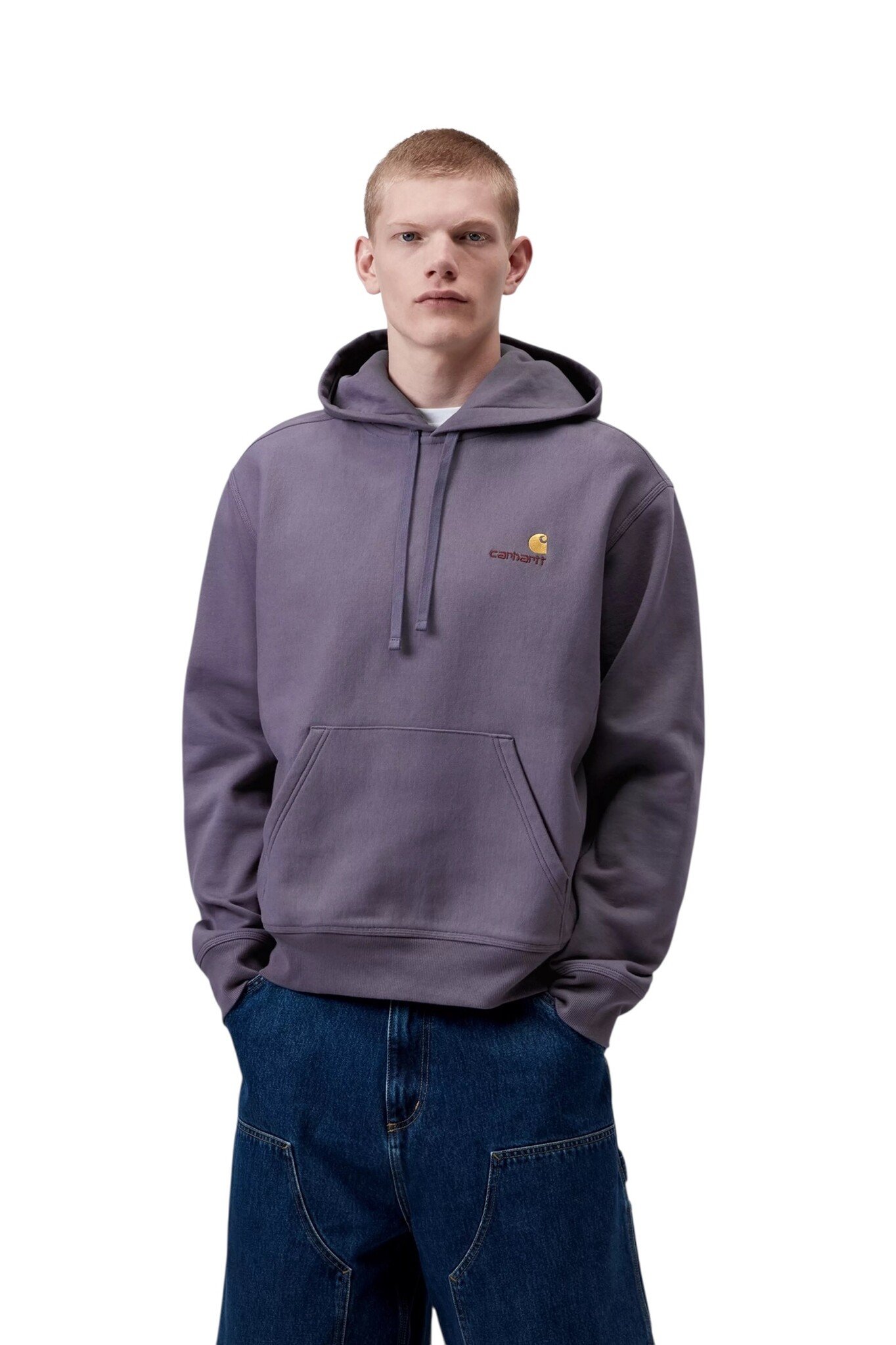 Carhartt WIP Hooded American Script - Shady Purple