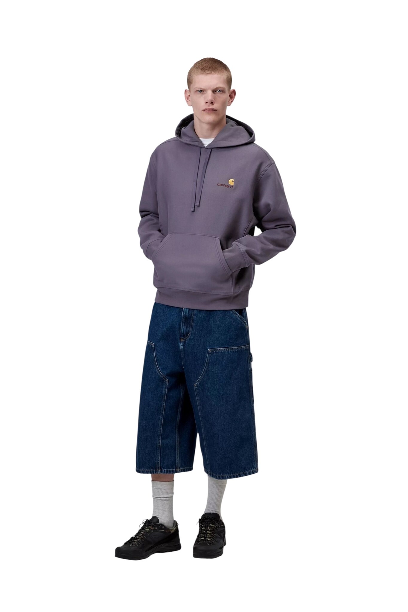 Carhartt WIP Hooded American Script - Shady Purple