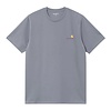 S/S American Script T-Shirt - Shady Blue