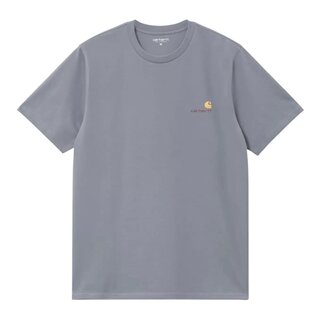 Carhartt WIP S/S American Script T-Shirt - Shady Blue