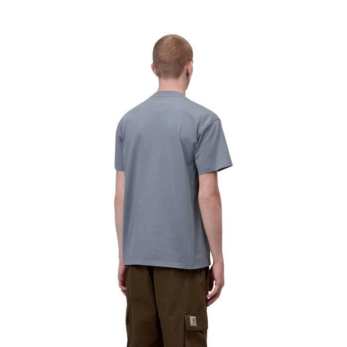 Carhartt WIP S/S American Script T-Shirt - Shady Blue