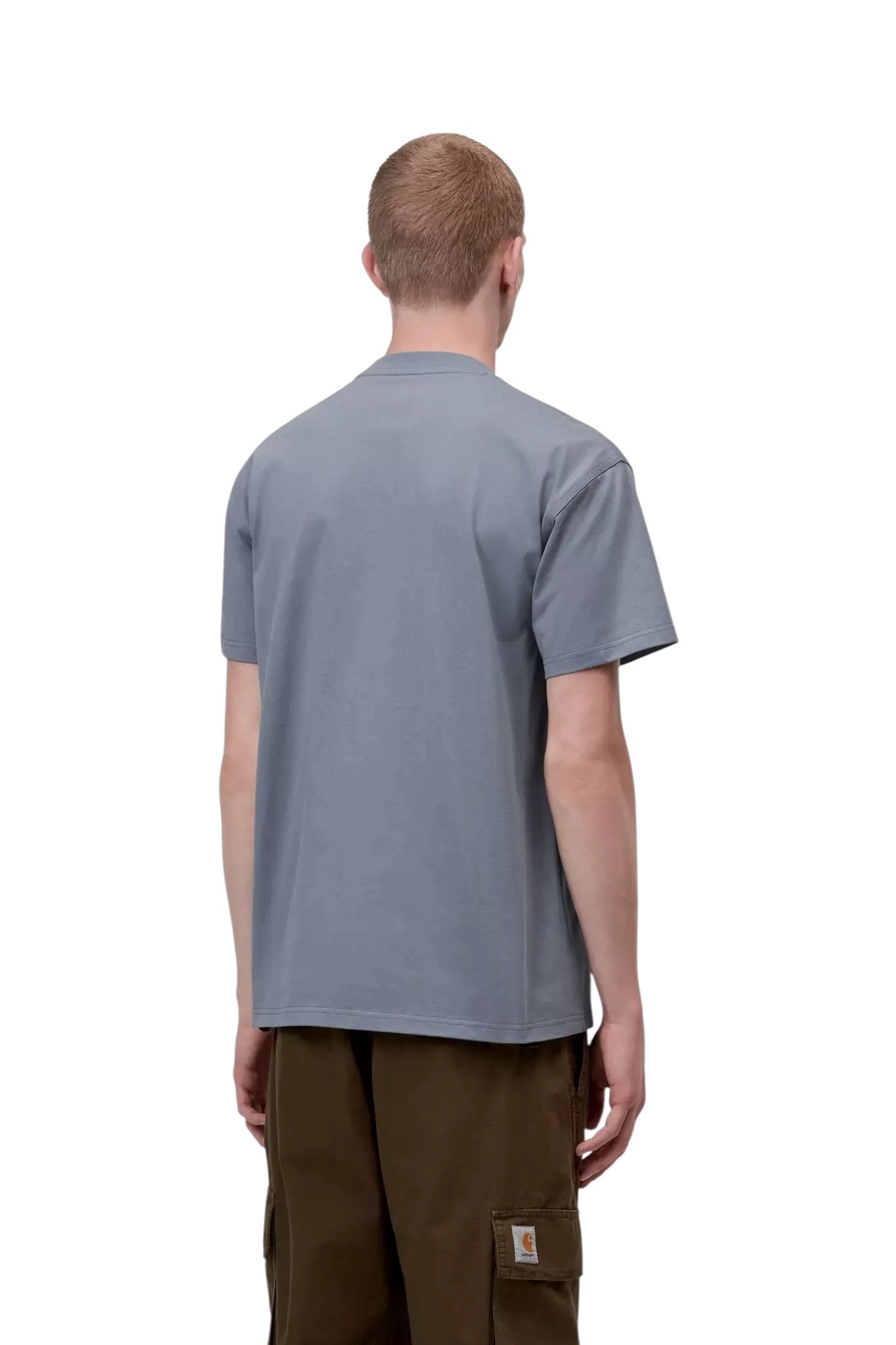 Carhartt WIP S/S American Script T-Shirt - Shady Blue