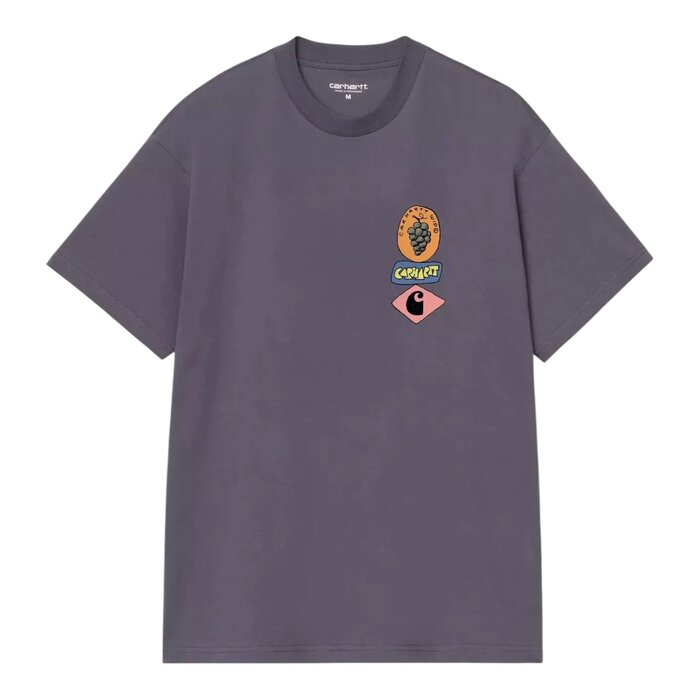 Carhartt WIP S/S Stacked Grapes T-Shirt - Shady Purple