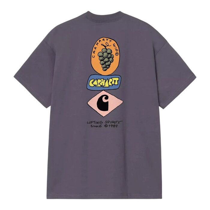 Carhartt WIP S/S Stacked Grapes T-Shirt - Shady Purple