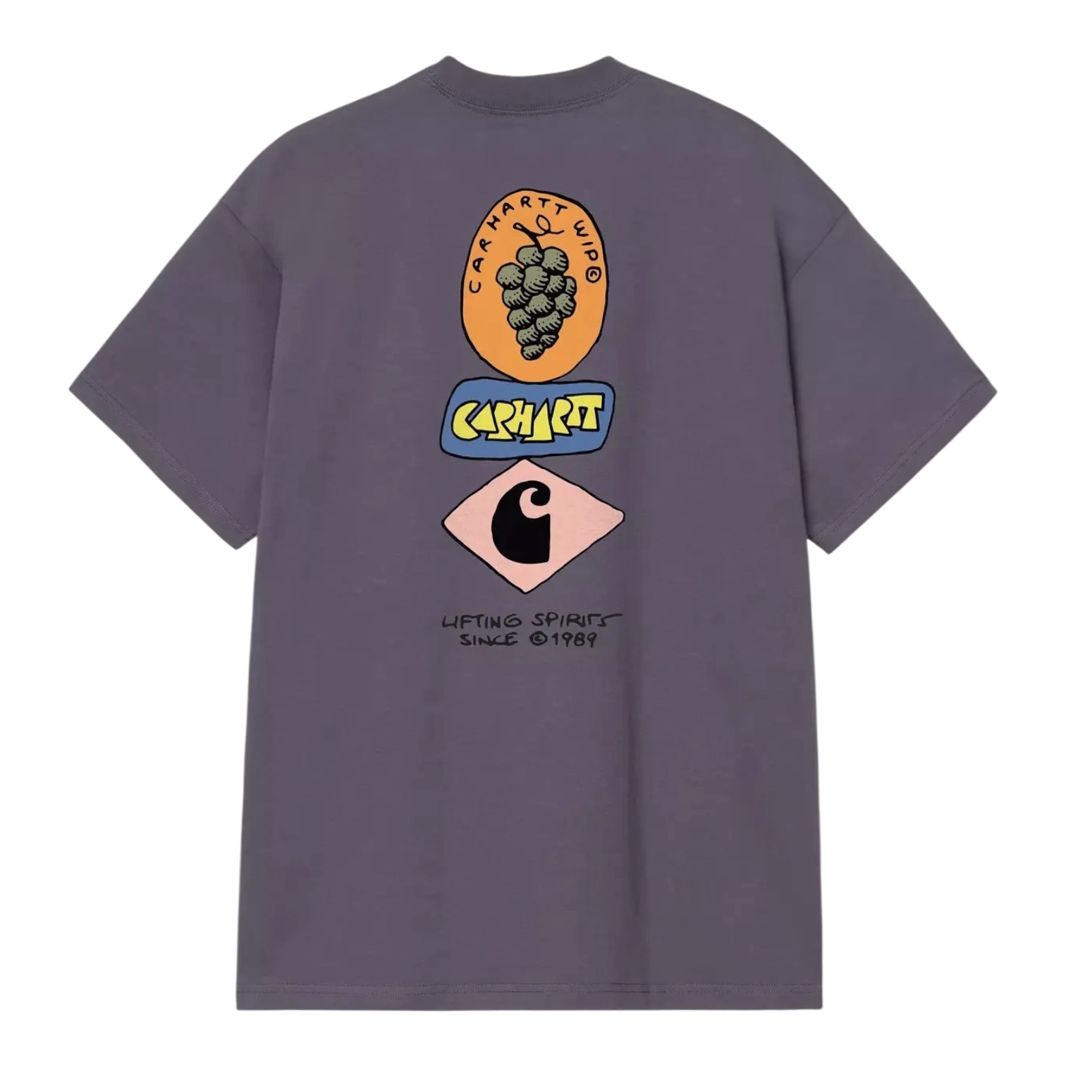 Carhartt WIP S/S Stacked Grapes T-Shirt - Shady Purple