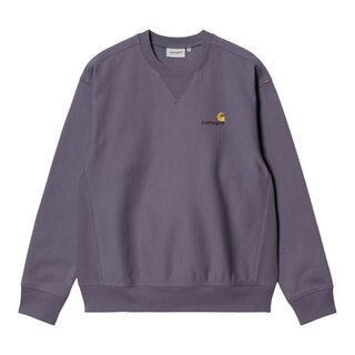 Carhartt WIP American Script Sweat - Shady Purple
