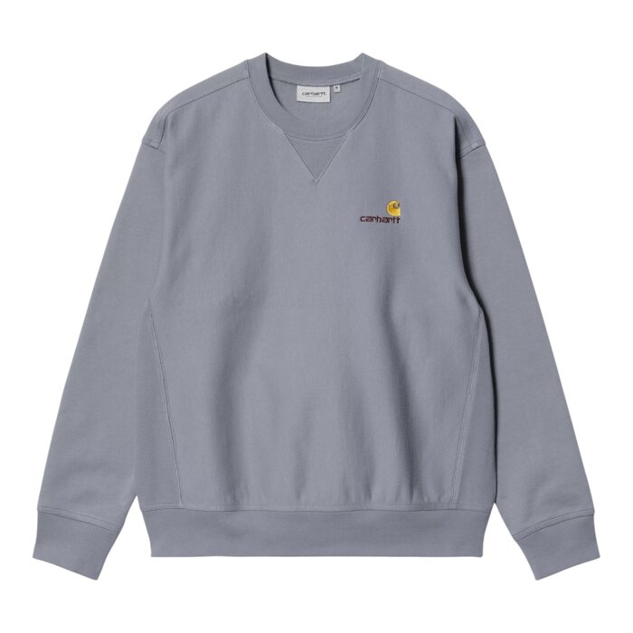 Carhartt WIP American Script Sweat - Shady Blue