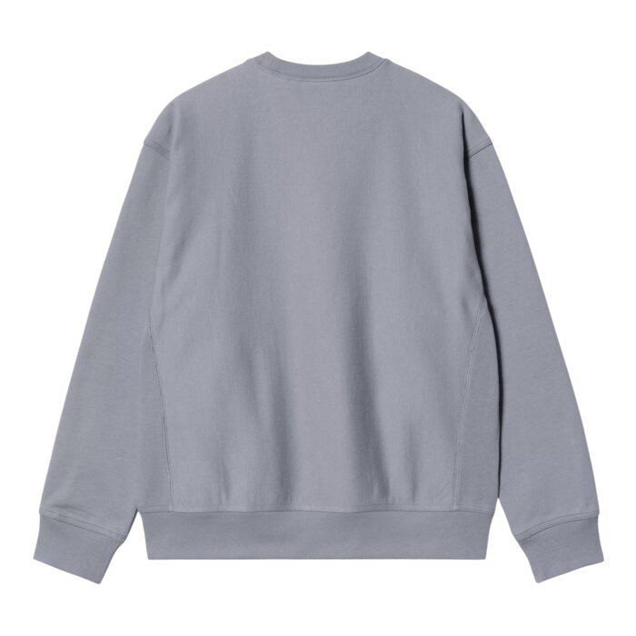 Carhartt WIP American Script Sweat - Shady Blue
