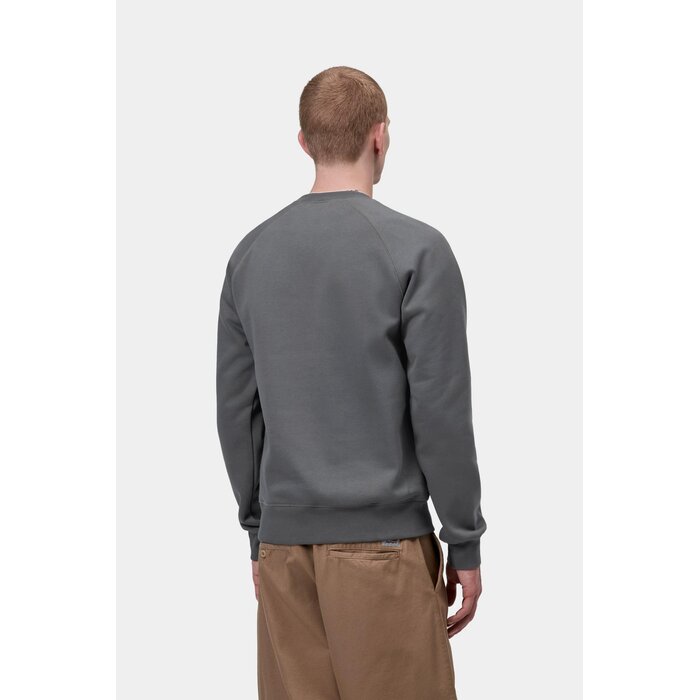 Carhartt WIP Chase Sweat - Styx/Gold
