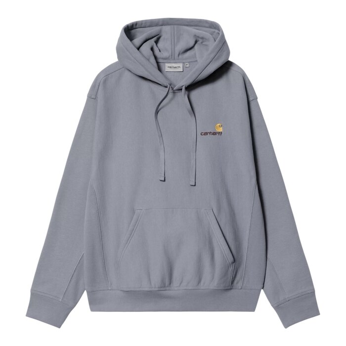 Carhartt WIP Hooded American Script Sweat - Shady Blue