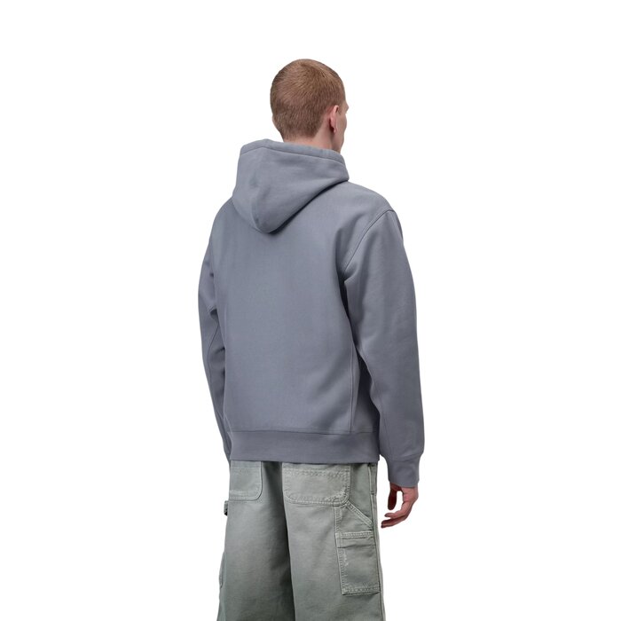 Carhartt WIP Hooded American Script Sweat - Shady Blue