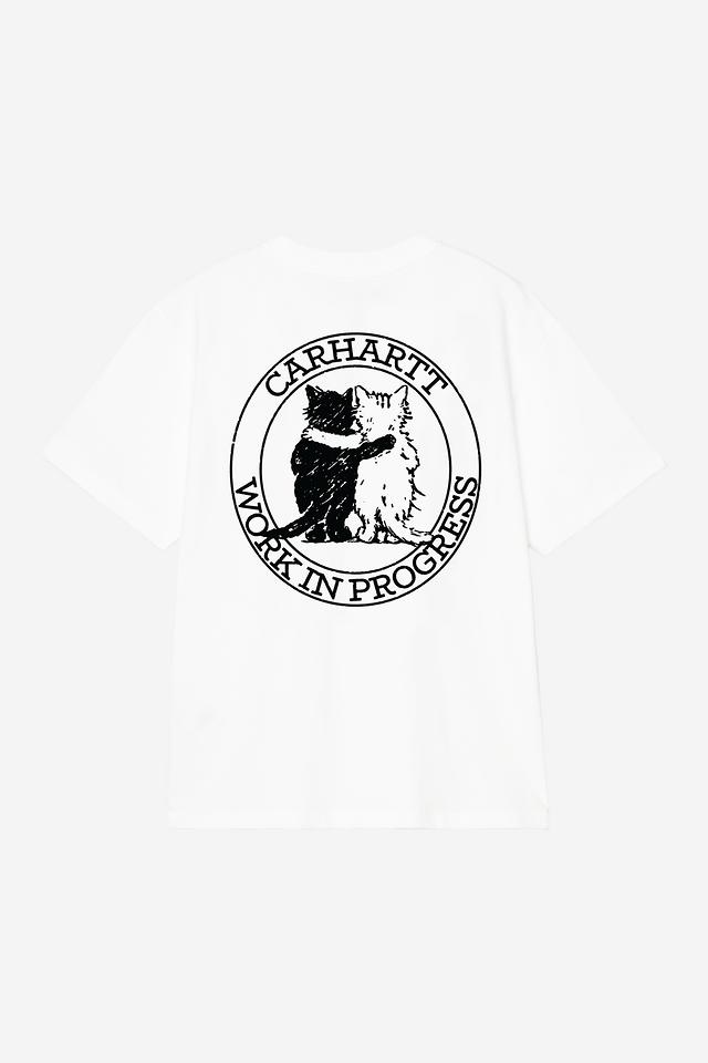 Carhartt WIP W' S/S Hugging Cats T-Shirt - White