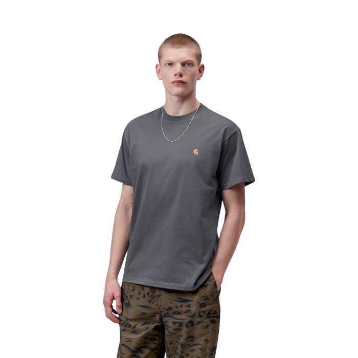 Carhartt WIP S/S Chase T-Shirt - Styx/Gold