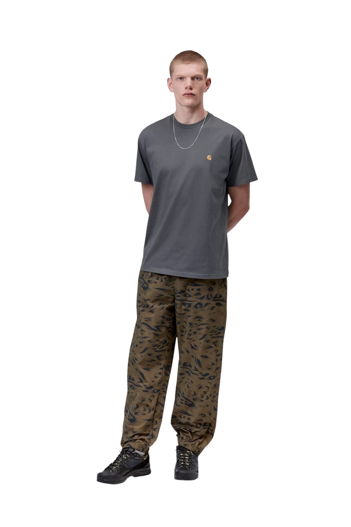 Carhartt WIP S/S Chase T-Shirt - Styx/Gold