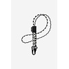Rope Keychain - Knit Wax/Black
