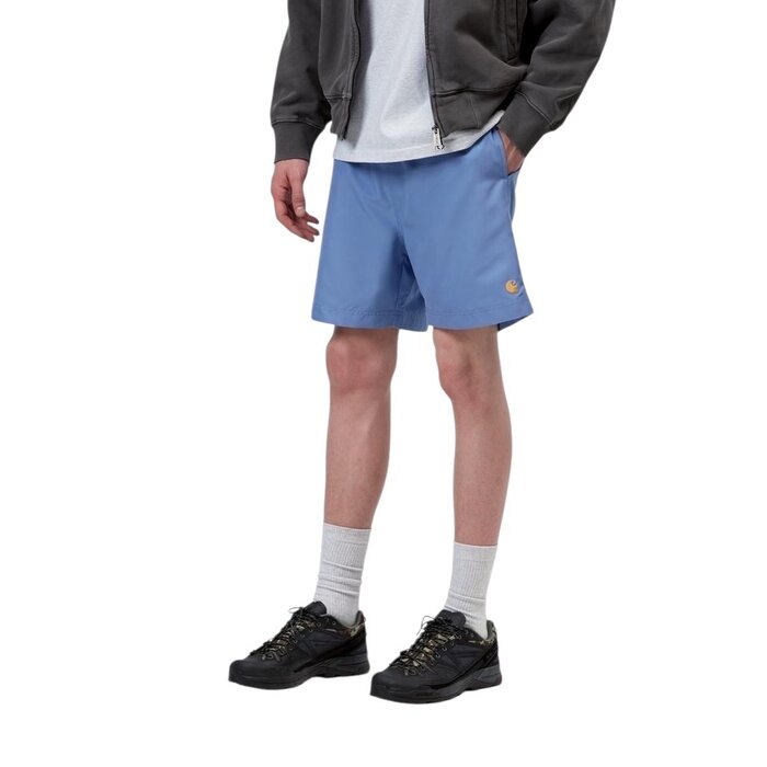 Carhartt WIP Chase Swim Trunks - Curacao/Gold