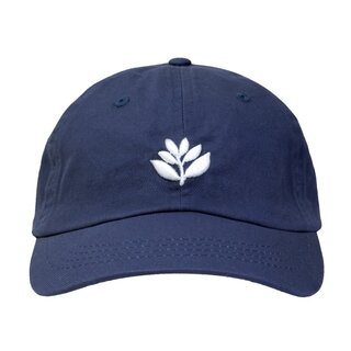 Magenta Bossed Dad Hat - Navy
