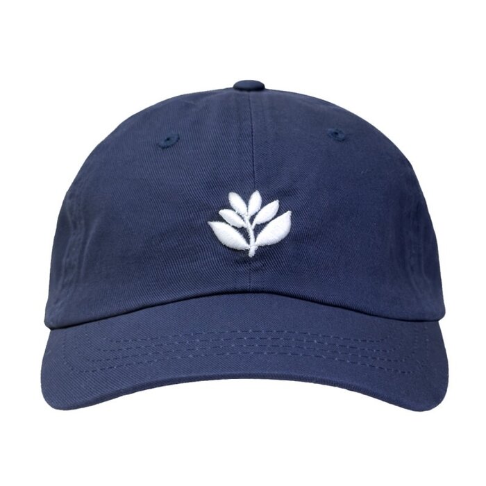 Magenta Bossed Dad Hat - Navy