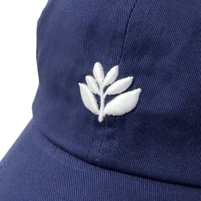 Magenta Bossed Dad Hat - Navy