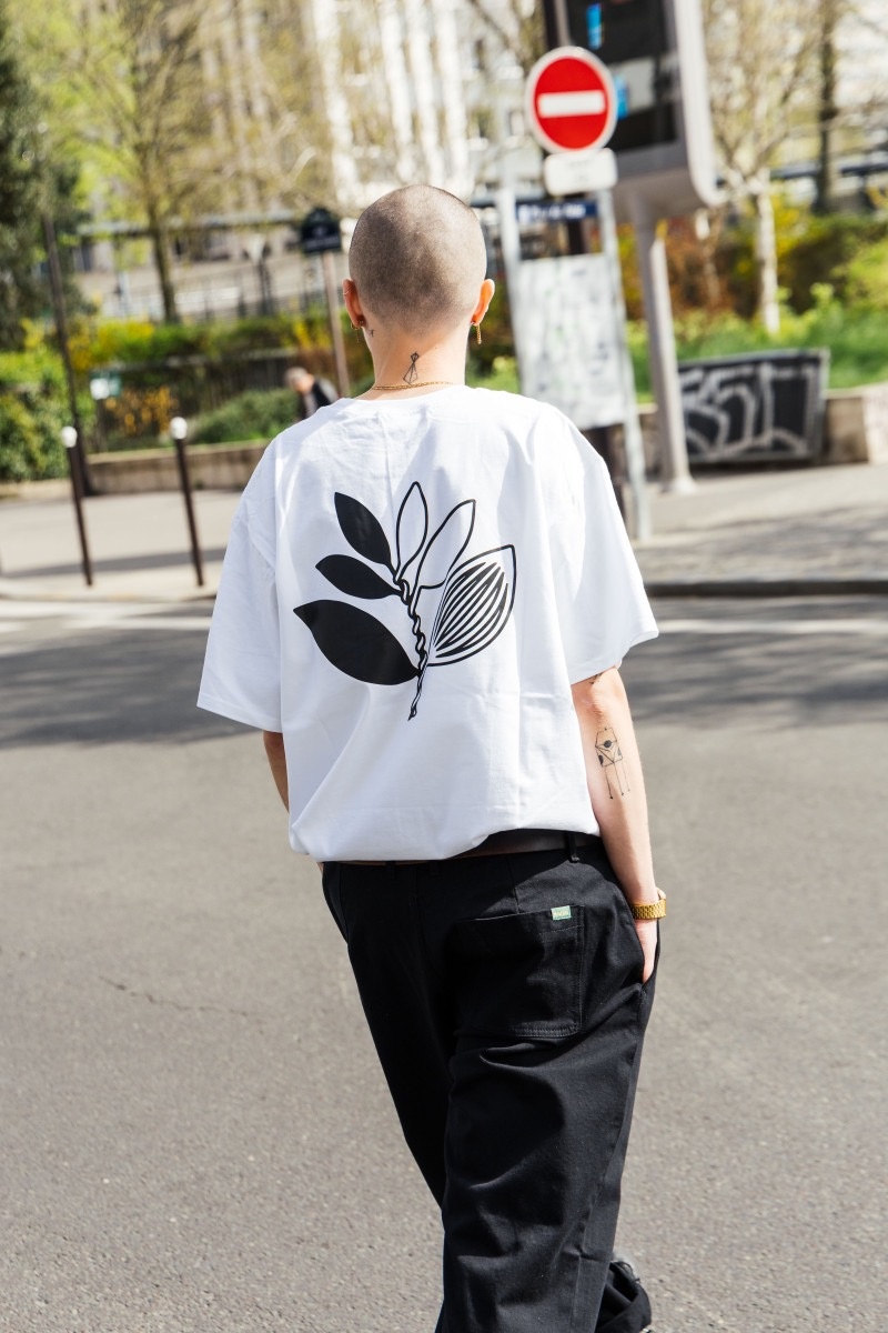 Magenta Yin Tee - White