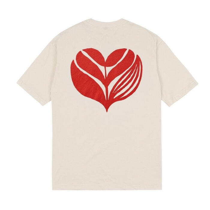 Magenta Love Tee - Natural