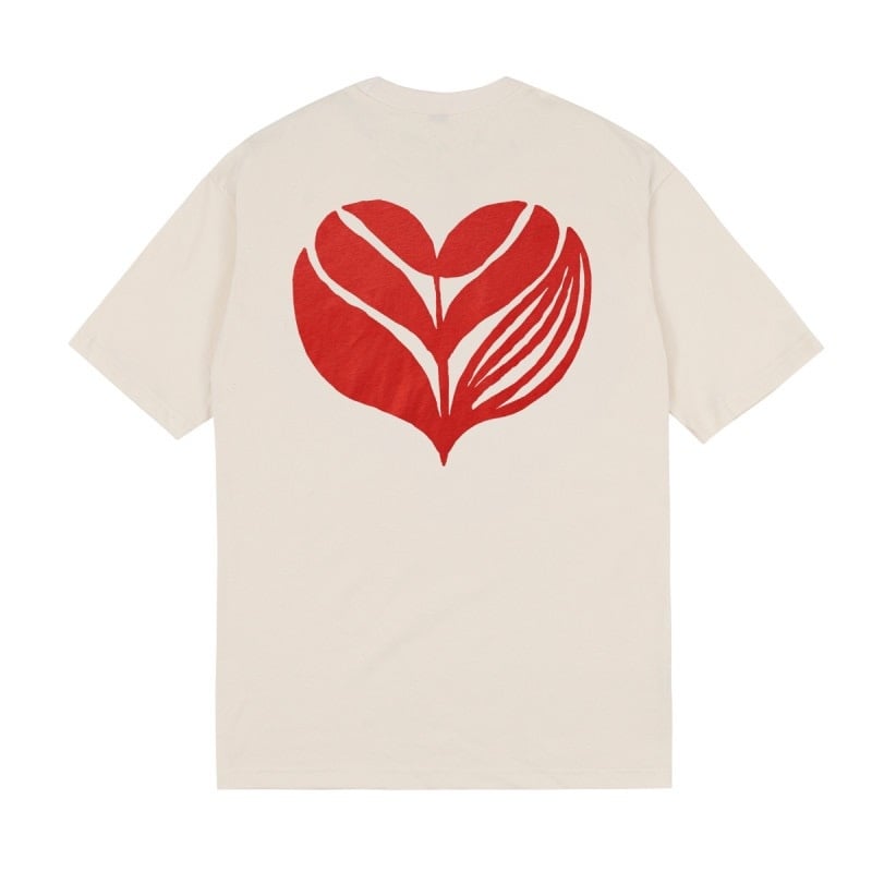 Magenta Love Tee - Natural