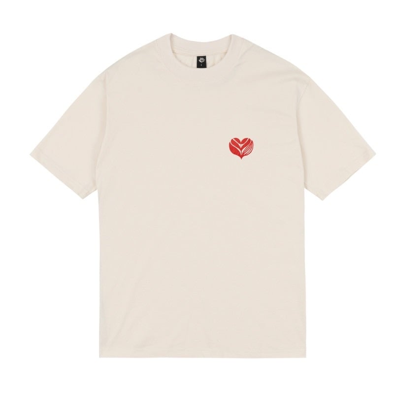 Magenta Love Tee - Natural